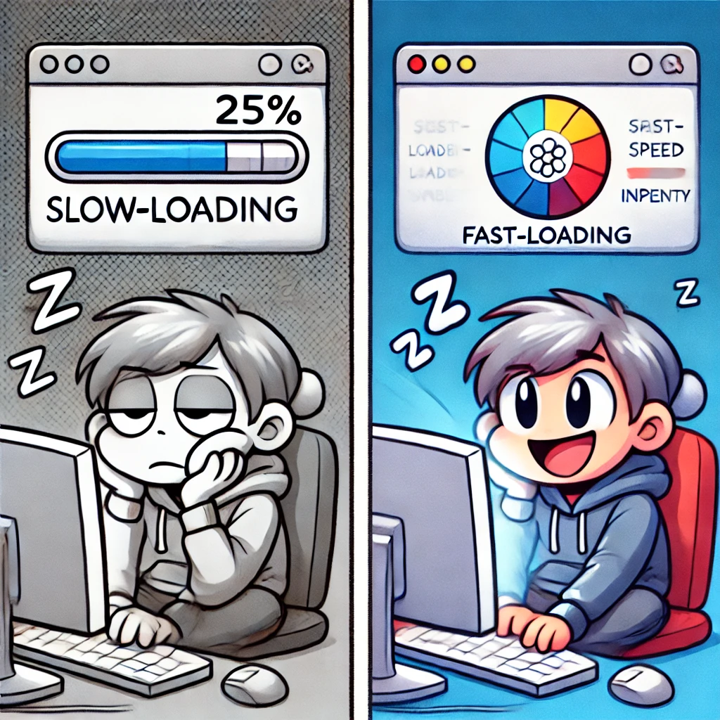 Slow Loading Website Example